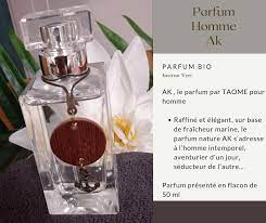 parfum ak eau de toilette homme bio notes marines